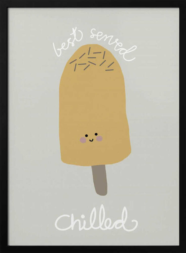 Best Served Chilled Popsicle Art Print UK — Abstract Vibrant Wall Art — Kitchen — Wall It All Prints