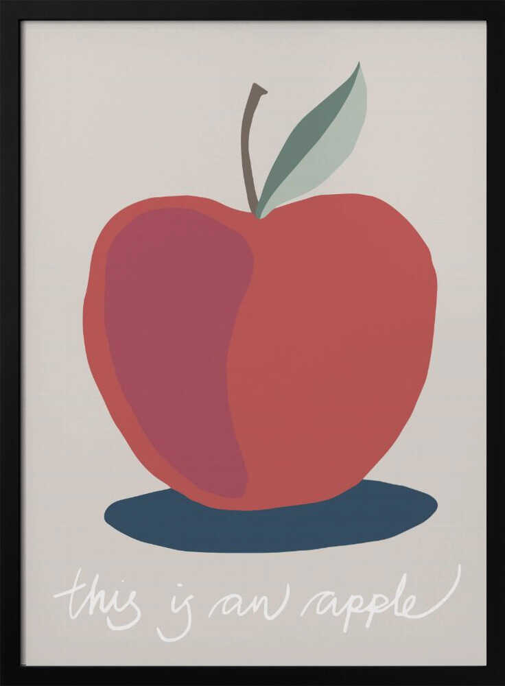 This is an Apple Art Print UK — Abstract Vibrant Wall Art — Kitchen — Wall It All Prints