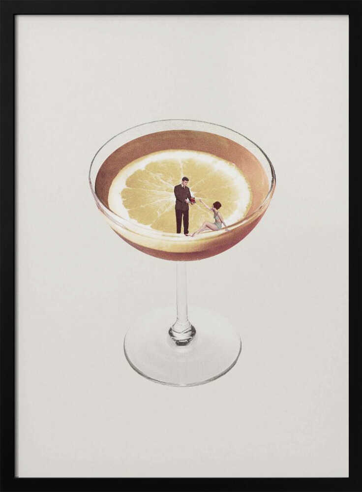 My drink needs a drink Art Print UK — Portrait Elegant Wall Art — Kitchen — Wall It All Prints