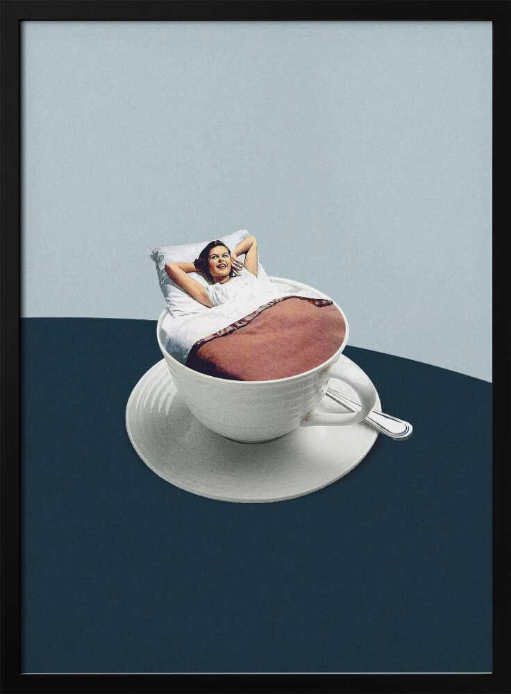 Untitled Art Print UK — Portrait Vibrant Wall Art — Bedroom — Wall It All Prints
