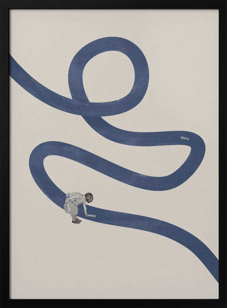 River cleanse Art Print UK — Automotive Minimal Wall Art — Office — Wall It All Prints