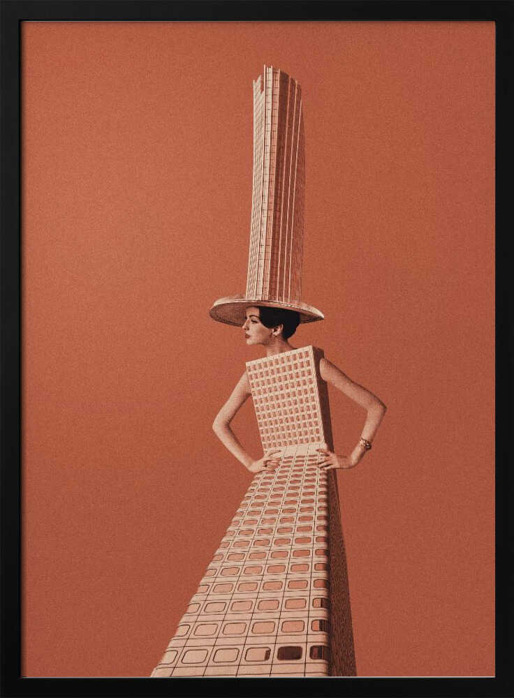 City girl Art Print UK — Abstract Minimal Wall Art — Office — Wall It All Prints