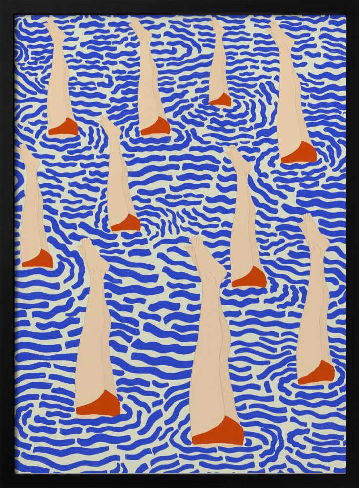 Untitled Art Print UK — Abstract Vibrant Wall Art — Living Room — Wall It All Prints