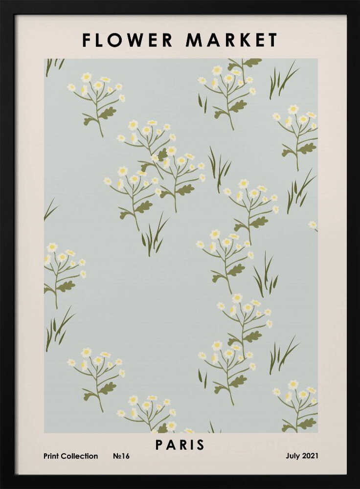Flower Market Paris Art Print UK — Botanical Vibrant Wall Art — Bedroom — Wall It All Prints