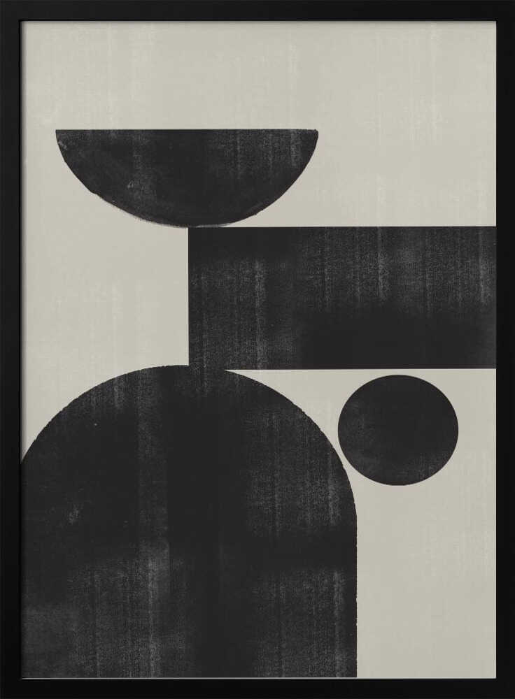Geometric Harmony Art Print UK — Abstract Dark Wall Art — Office — Wall It All Prints