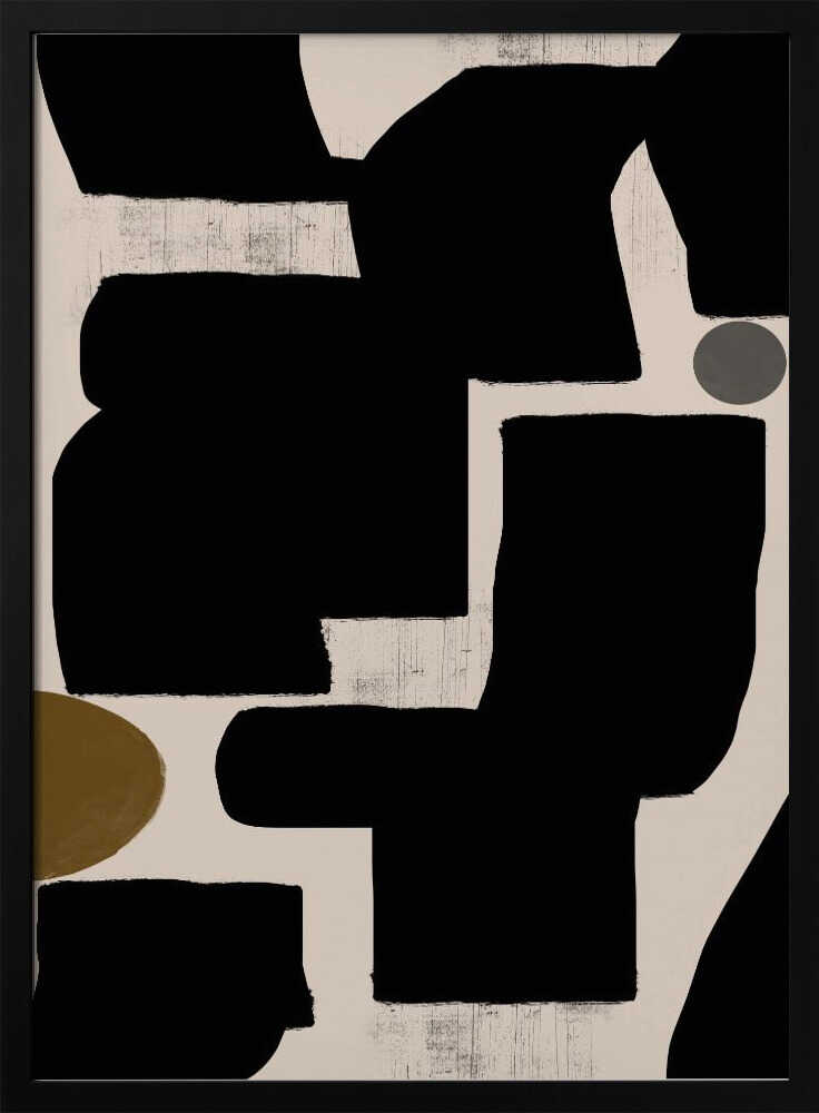 Shapes in Harmony Art Print UK — Abstract Calm Wall Art — Bedroom — Wall It All Prints