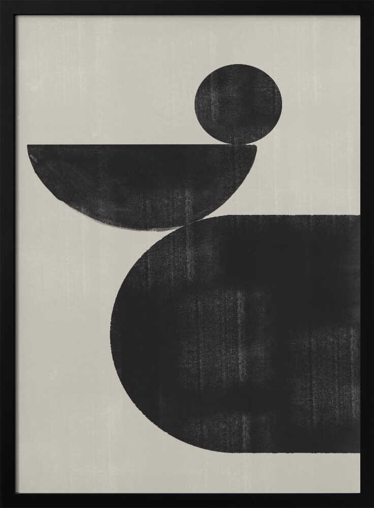 Geometric Harmony Art Print UK — Abstract Dark Wall Art — Office — Wall It All Prints