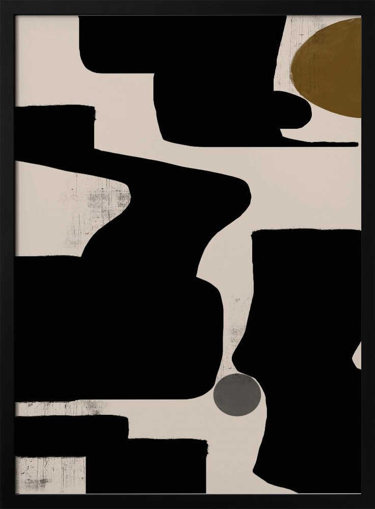 Curves and Shadows Art Print UK — Abstract Vibrant Wall Art — Office — Wall It All Prints