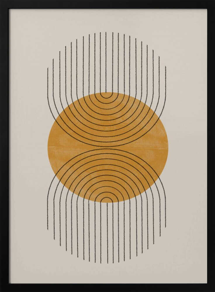 Symmetric Waves Art Print UK — Abstract Calm Wall Art — Bedroom — Wall It All Prints