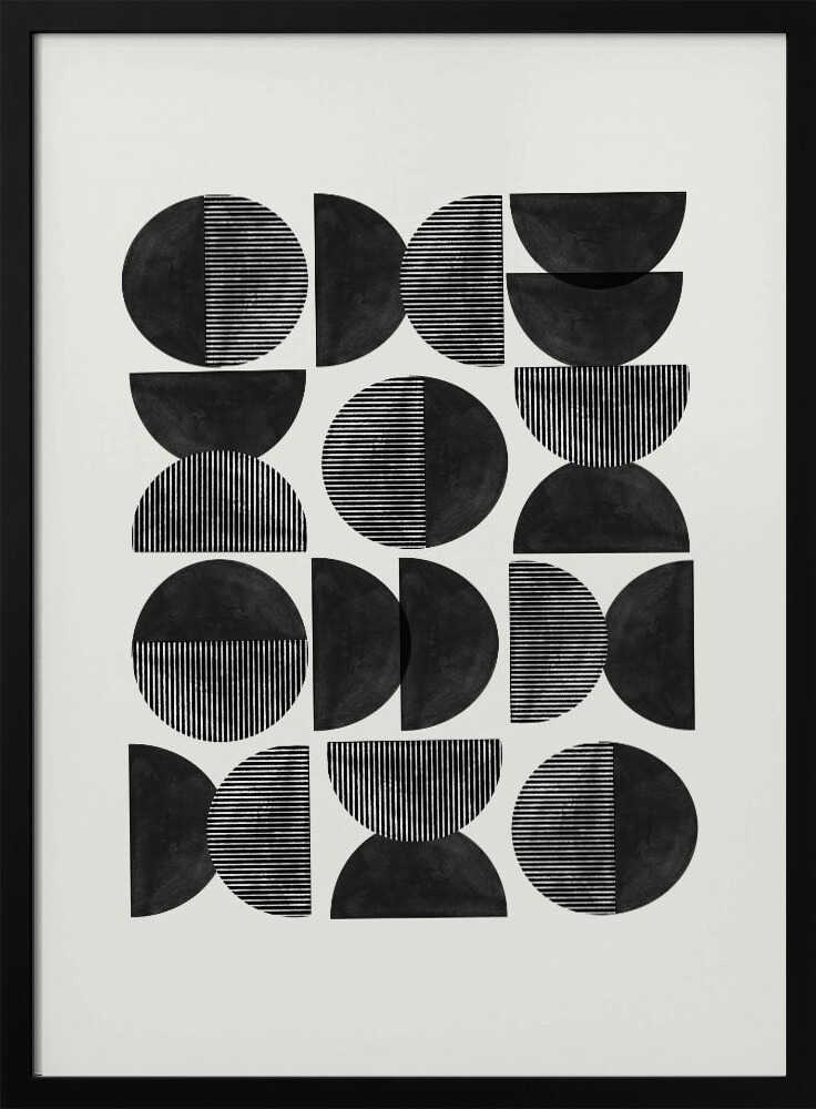 Geometric Rhythm Art Print UK — Abstract Vibrant Wall Art — Office — Wall It All Prints