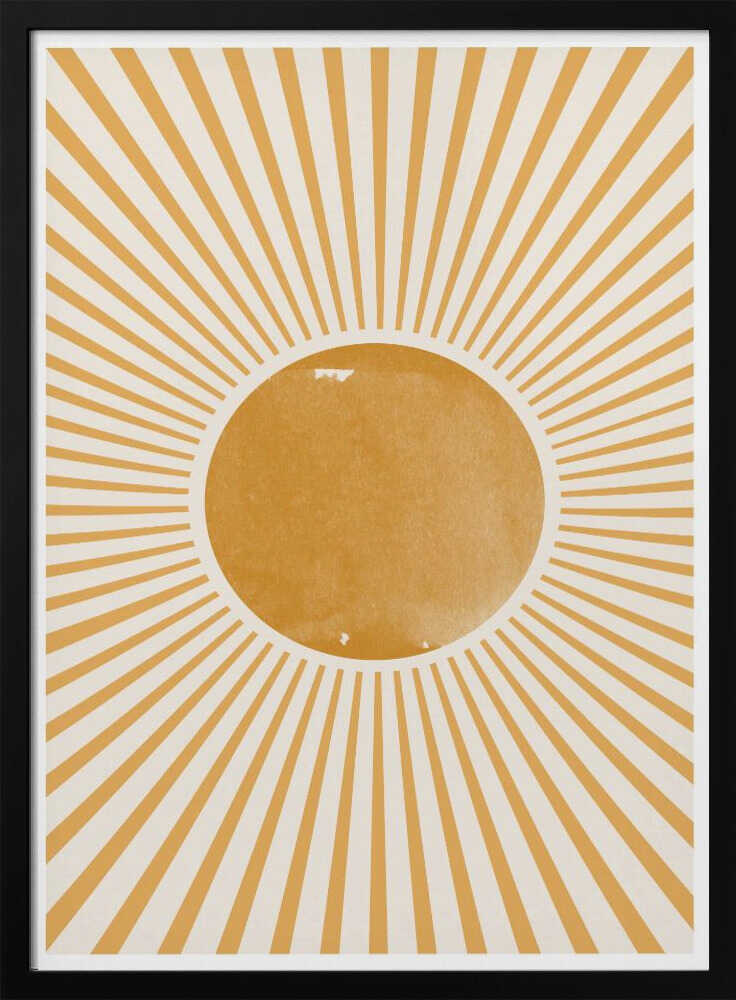 Radiant Dawn Burst Art Print UK — Abstract Vibrant Wall Art — Office — Wall It All Prints