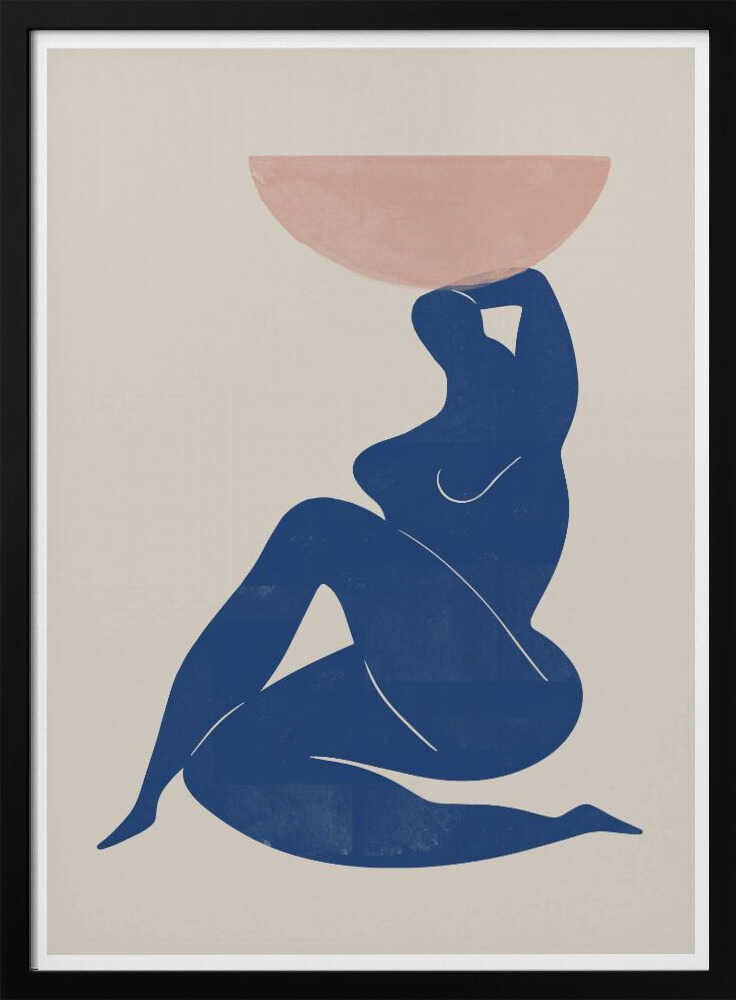 Harmony in Blue Art Print UK — Abstract Calm Wall Art — Bedroom — Wall It All Prints