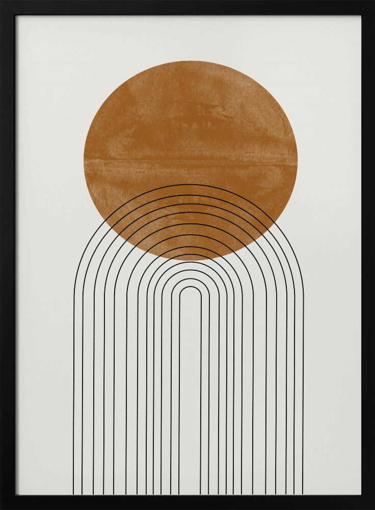 Golden Arch Echoes Art Print UK — Abstract Calm Wall Art — Bedroom — Wall It All Prints