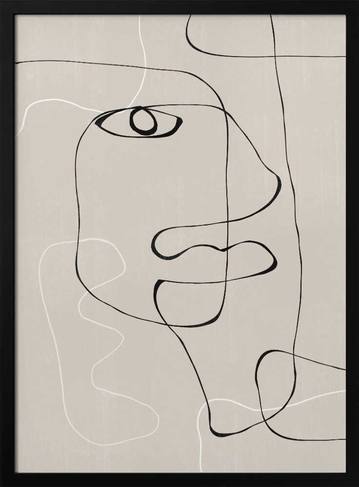 Line Expression Art Print UK — Abstract Minimal Wall Art — Office — Wall It All Prints