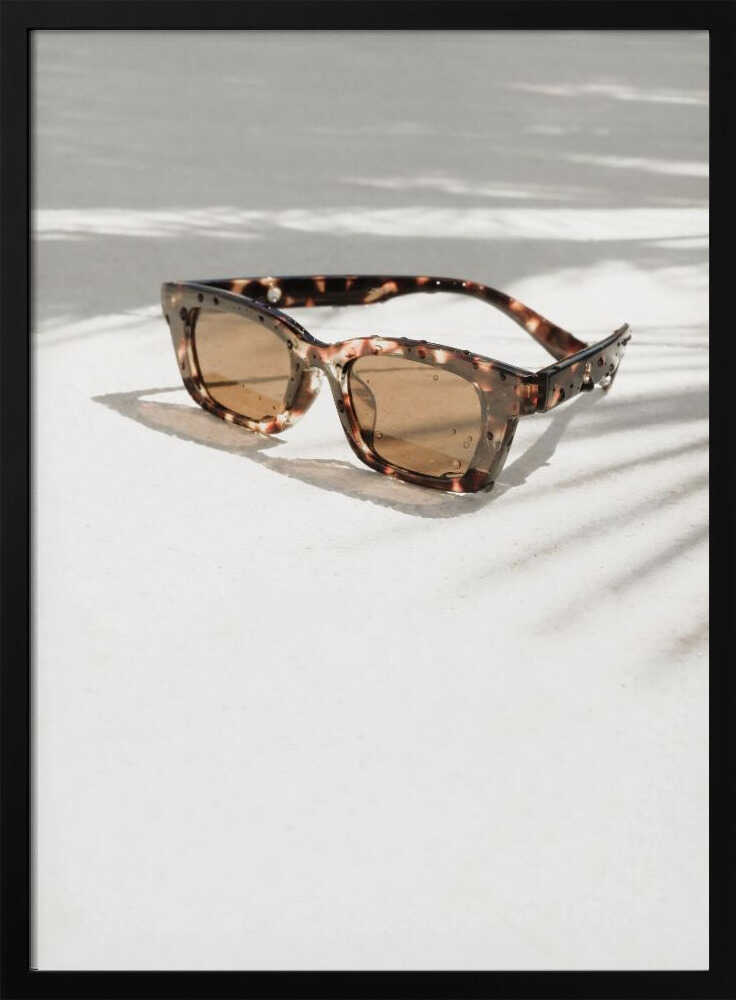 Stylish Summer Sunglasses Art Print UK — Dark Moody Vibrant Wall Art — Living Room — Wall It All Prints