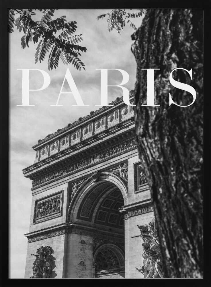 Paris Arc de Triomphe Art Print UK — City Dark Wall Art — Living Room — Wall It All Prints