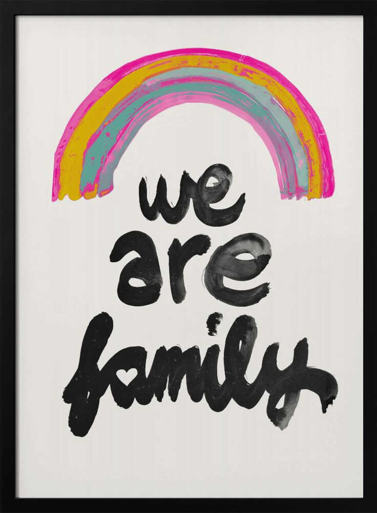 Rainbow Unity Art Print UK — Abstract Vibrant Wall Art — Living Room — Wall It All Prints