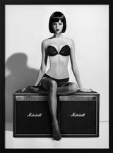 Monochrome Studio Glamour Art Print UK — Portrait Vibrant Wall Art — Living Room — Wall It All Prints