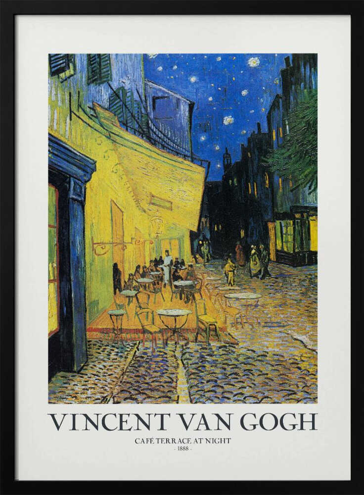 Café Terrace At Night Art Print UK — Impressionist Vibrant Wall Art — Living Room — Wall It All Prints