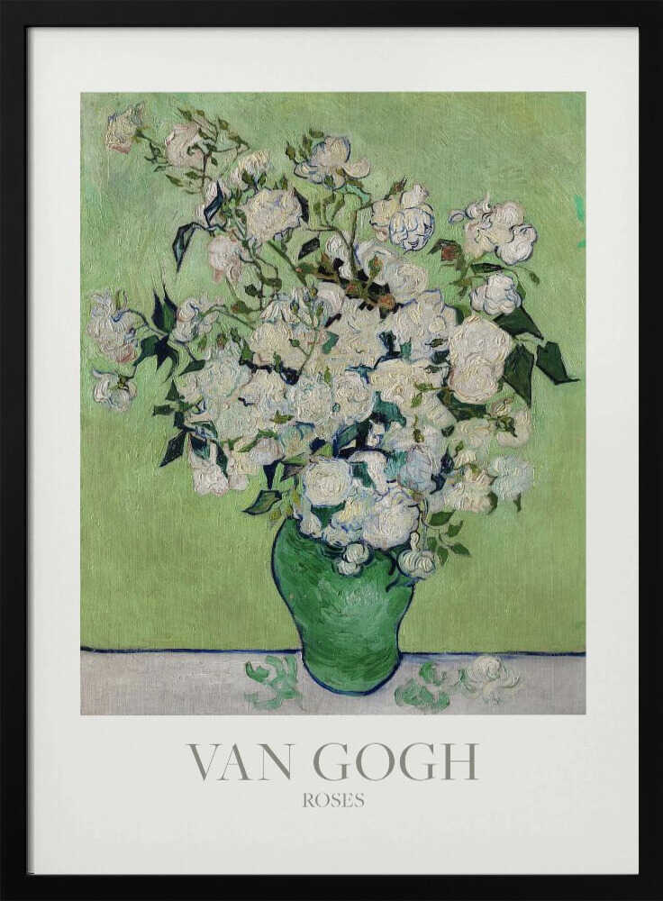 Roses Art Print UK — Botanical Fresh Wall Art — Living Room — Wall It All Prints