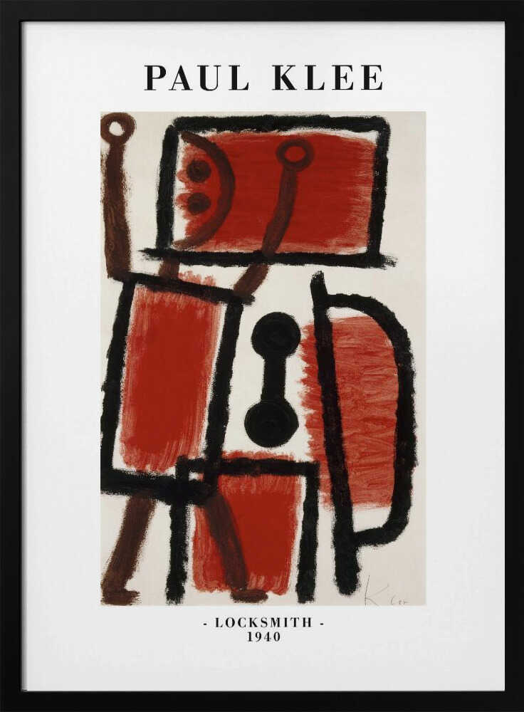 Locksmith 1940 Art Print UK — Abstract Vibrant Wall Art — Living Room — Wall It All Prints