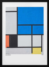 Composition with Large Blue Plane, Red, Black, Yellow, and Gray 1921