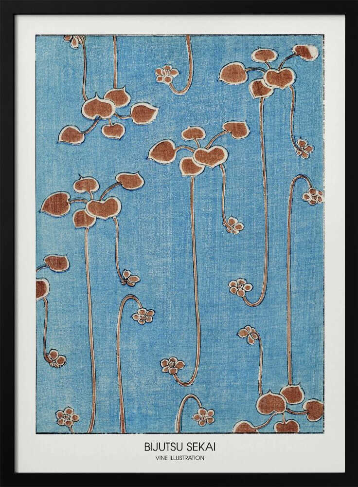 Vine Illustration Art Print UK — Japanese Fresh Wall Art — Living Room — Wall It All Prints