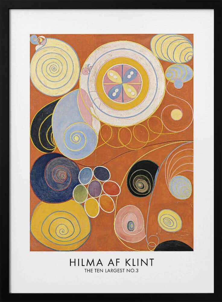 The Ten Largest No.3 Poster Art Print UK — Abstract Vibrant Wall Art — Living Room — Wall It All Prints