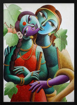 Radha Krishna Embrace Dhananjoy Mukherjee