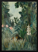 The Equatorial Jungle Art Print UK — Landscape Vibrant Wall Art — Living Room — Wall It All Prints