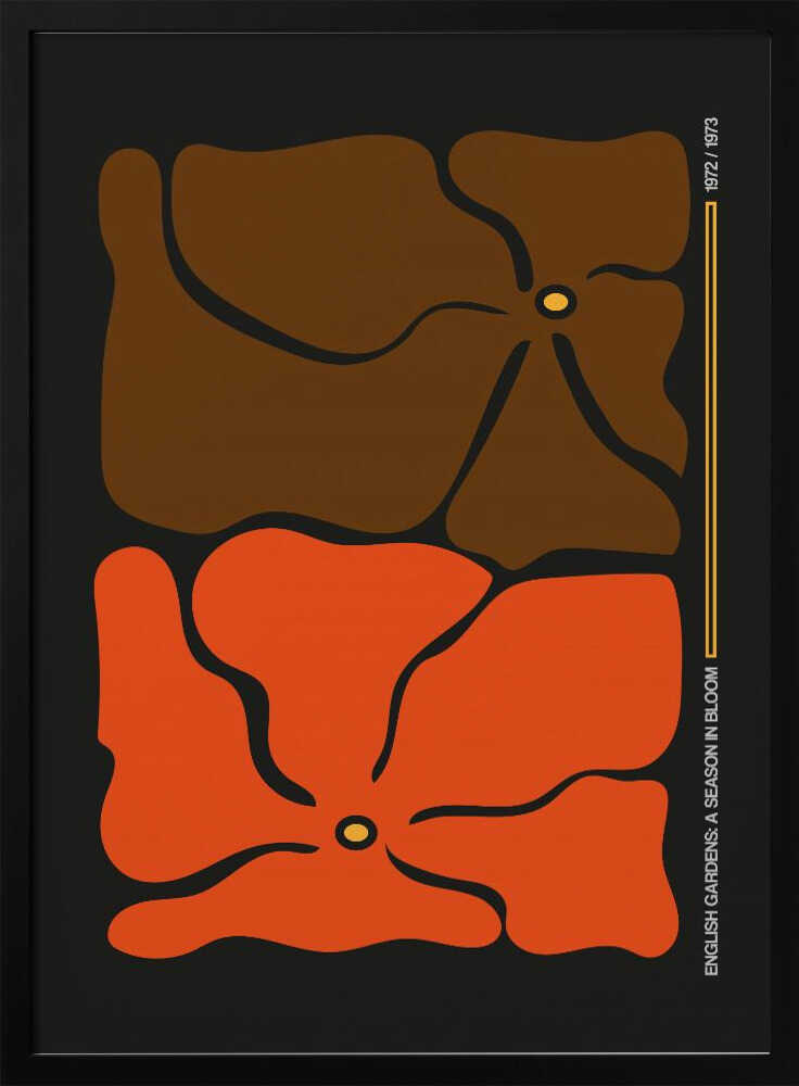 Abstract Floral Blooms Art Print UK — Botanical Fresh Wall Art — Living Room — Wall It All Prints
