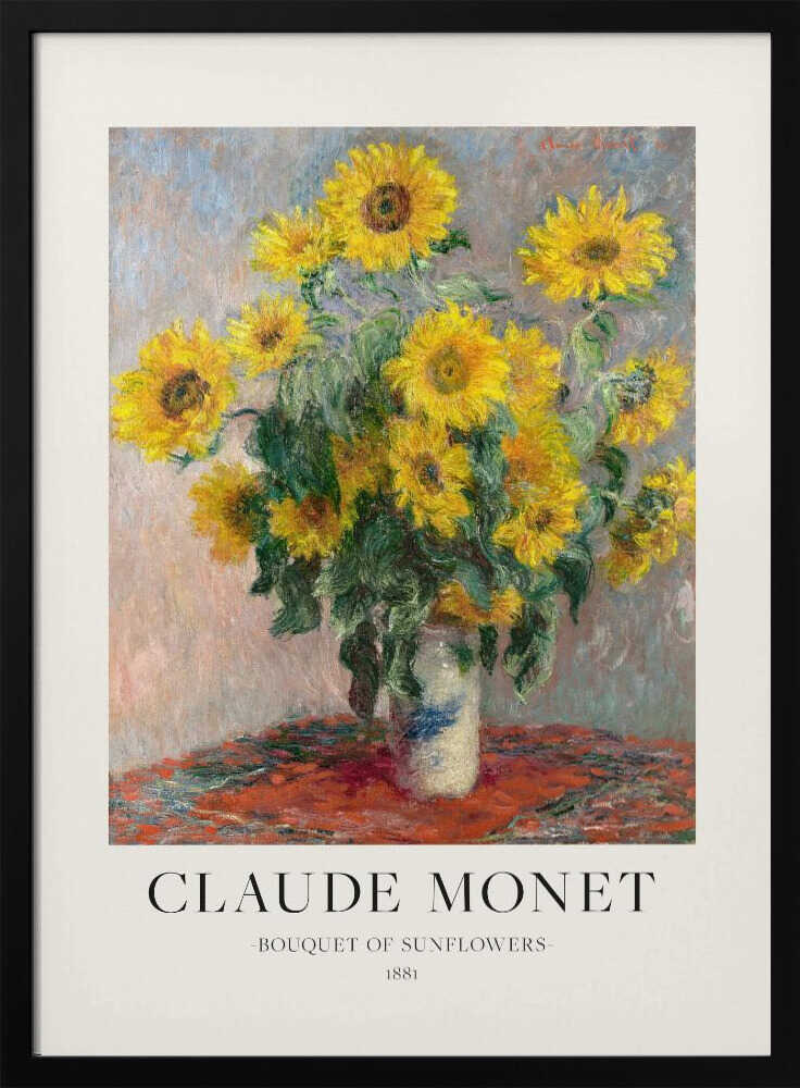 Bouquet Of Sunflowers Art Print UK — Botanical Fresh Wall Art — Living Room — Wall It All Prints