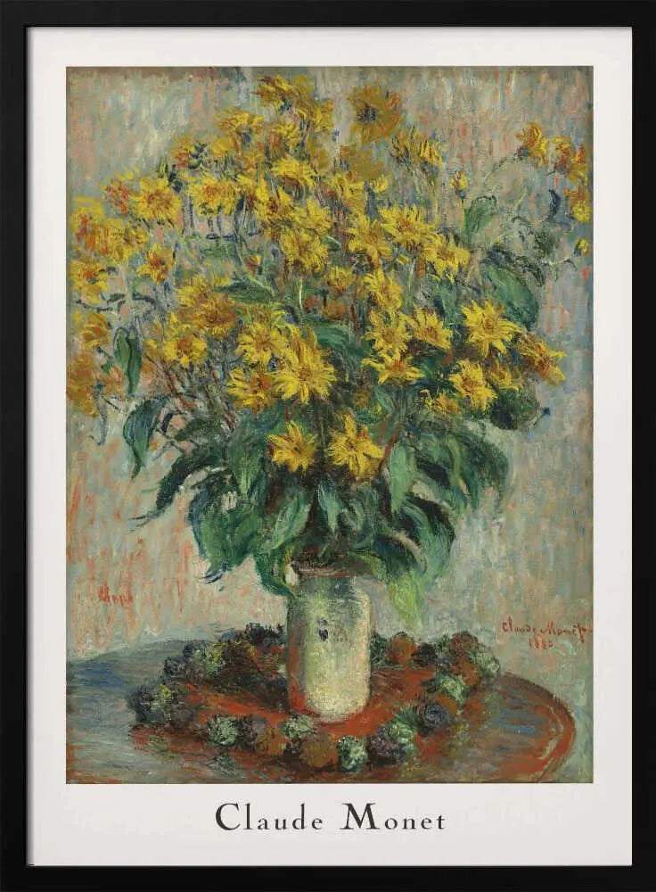 Jerusalem Artichoke Flowers Claude Monet
