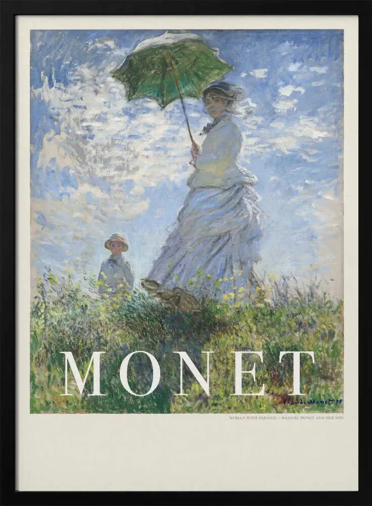 Woman With Parasol Claude Monet