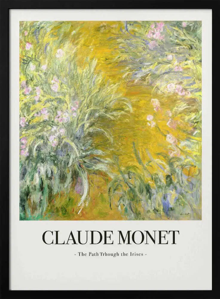 The Path Through The Irises Claude Monet