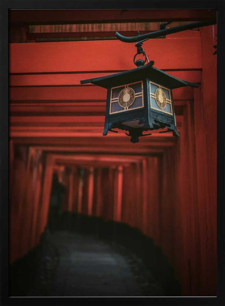 Mystical Japanese Torii Path Art Print UK — Japanese Vibrant Wall Art — Office — Wall It All Prints