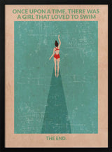 Red Swimsuit Swimmer