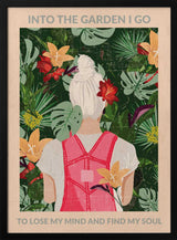Woman In Tropical Garden