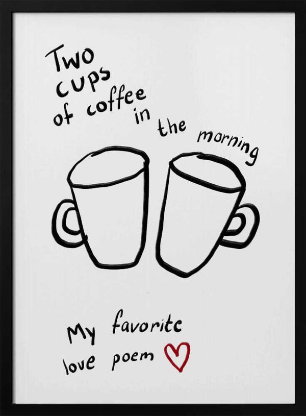 Morning Love Brew Art Print UK — Abstract Vibrant Wall Art — Kitchen — Wall It All Prints