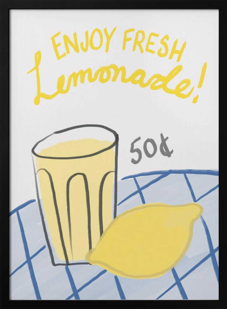 Refreshing Sip Deal Art Print UK — Abstract Vibrant Wall Art — Kitchen — Wall It All Prints