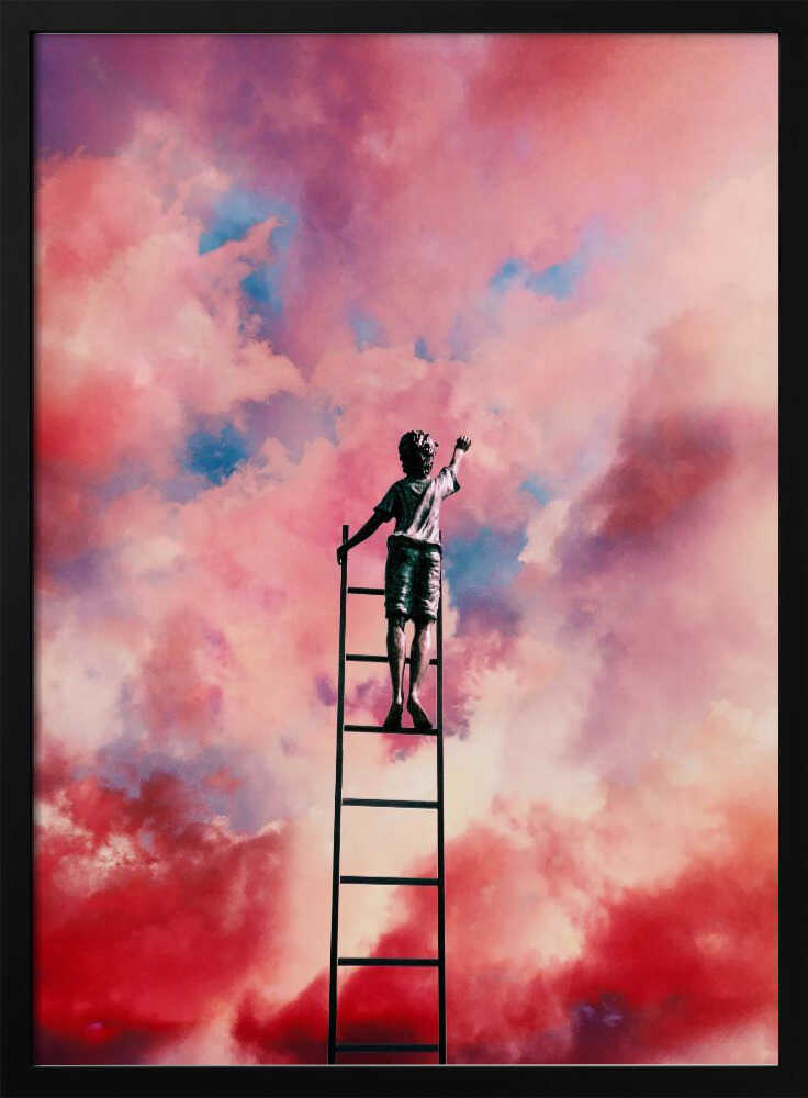 Cloud Painter Art Print UK — Portrait Vibrant Wall Art — Nursery — Wall It All Prints