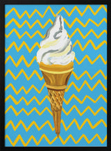 Vibrant Ice Cream Cone