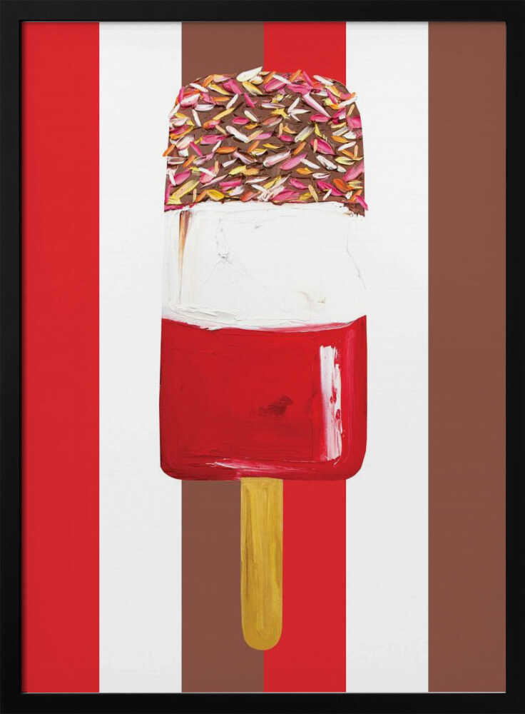 Layered Popsicle With Sprinkles Art Print UK — Food Vibrant Wall Art — Kitchen — Wall It All Prints