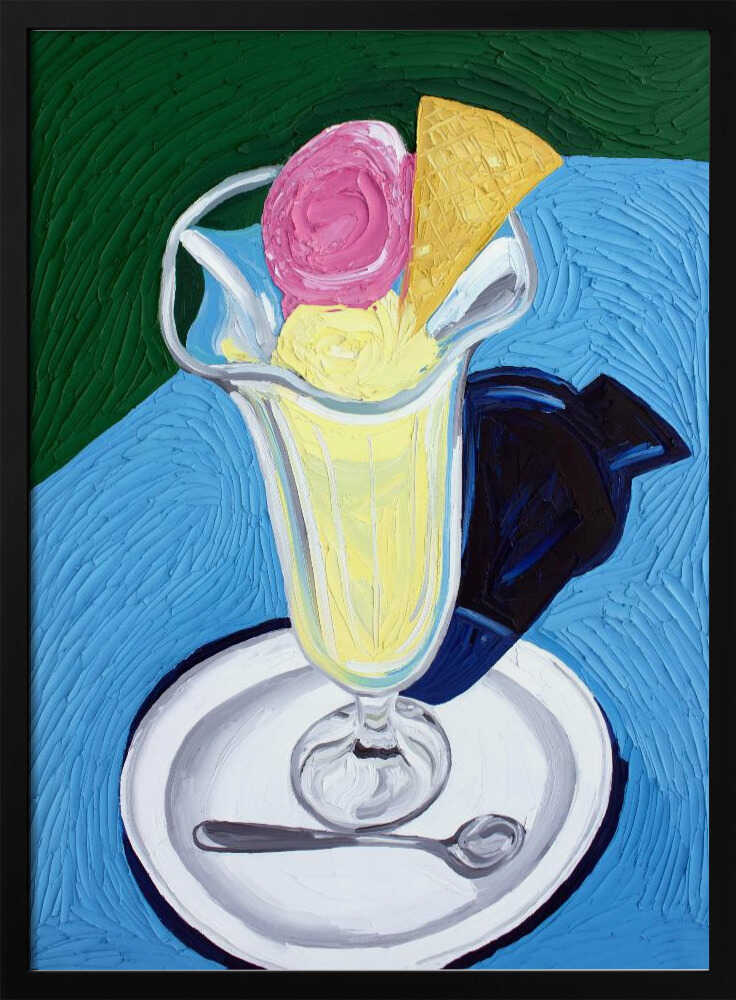 Vibrant Ice Cream Sundae Art Print UK — Food Vibrant Wall Art — Kitchen — Wall It All Prints