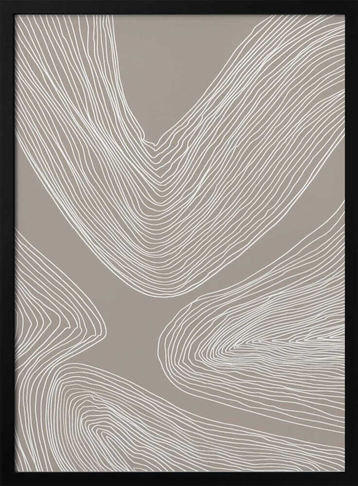 Flowing Abstract Lines Art Print UK — Abstract Minimal Wall Art — Office — Wall It All Prints