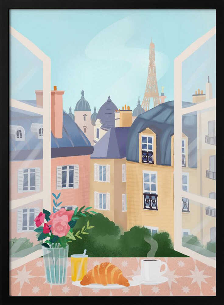 Paris Art Print UK — Botanical Vibrant Wall Art — Kitchen — Wall It All Prints