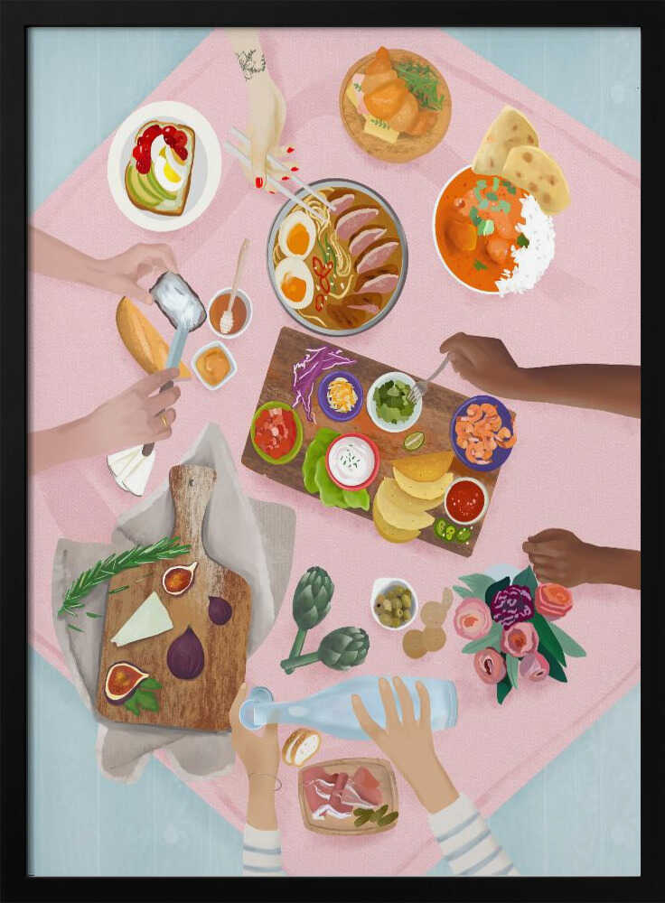 Brunch Art Print UK — Japanese Fresh Wall Art — Kitchen — Wall It All Prints