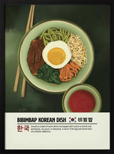 Classic Korean Bibimbap Art Print UK — Japanese Fresh Wall Art — Kitchen — Wall It All Prints
