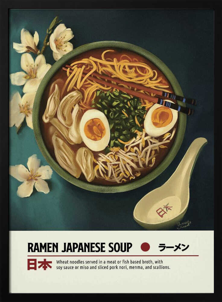 Ramen Art Print UK — Japanese Fresh Wall Art — Kitchen — Wall It All Prints
