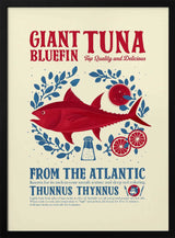 Atlantic Giant Bluefin Tuna Art Print UK — Animal Vibrant Wall Art — Kitchen — Wall It All Prints